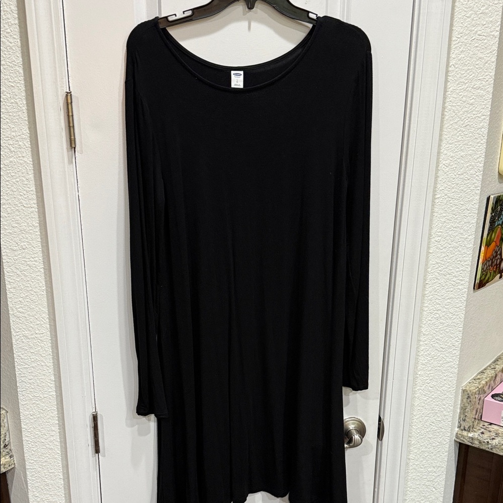Old Navy Classic Black Ling Sleeve Dress - Picture 1 of 3